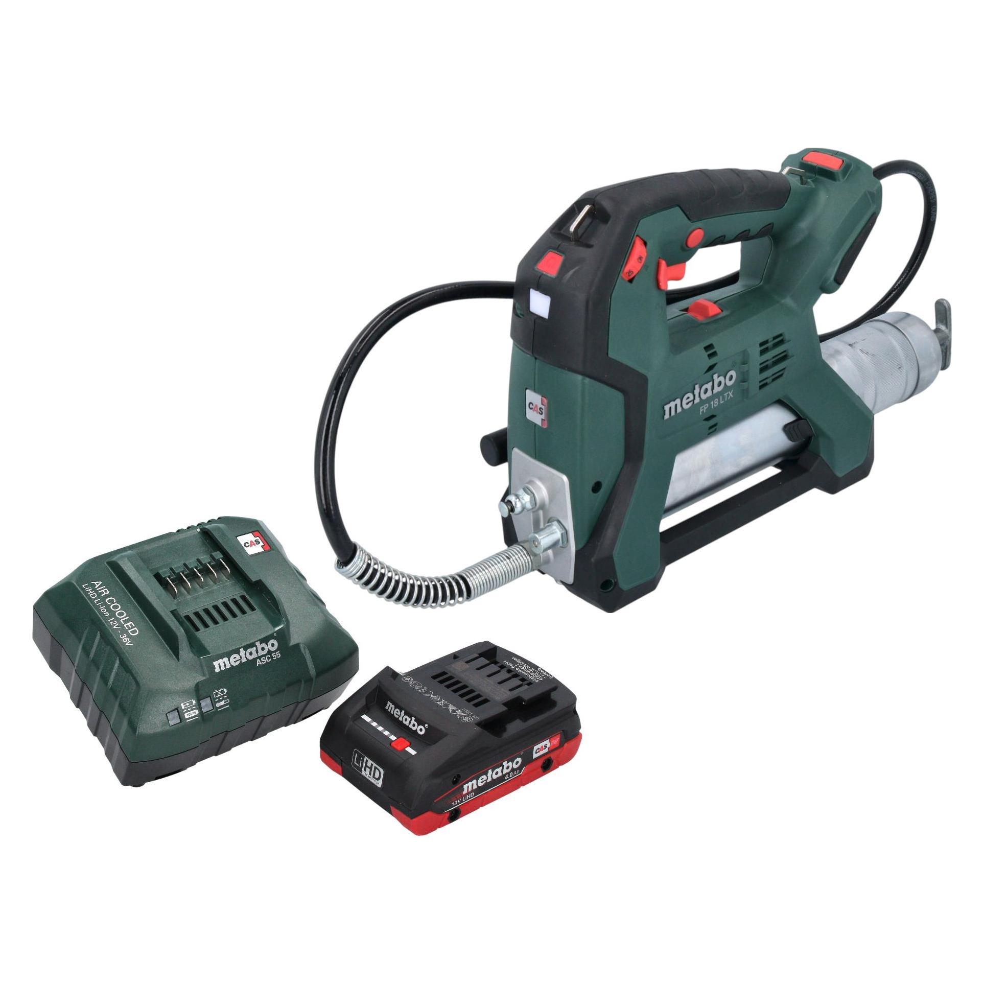 Metabo FP 18 LTX Akku Fettpresse 18 V 690 bar + 1x Akku 4,0 Ah + Ladegerät (Fettpresse) (60305432)