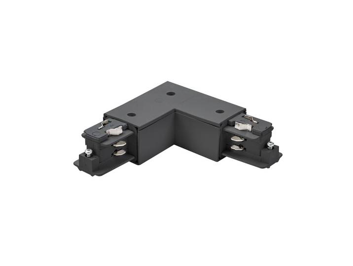 BRUMBERG Eckverbinder ONETRACK, schwarz, Schutzleiter innen ONETRACK, schwarz