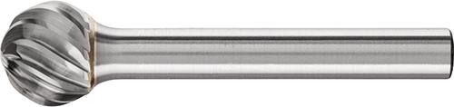 PFERD Hartmetall-Frässtift mit 6-mm-Schaft, Kugelform KUD, Zahnung INOX