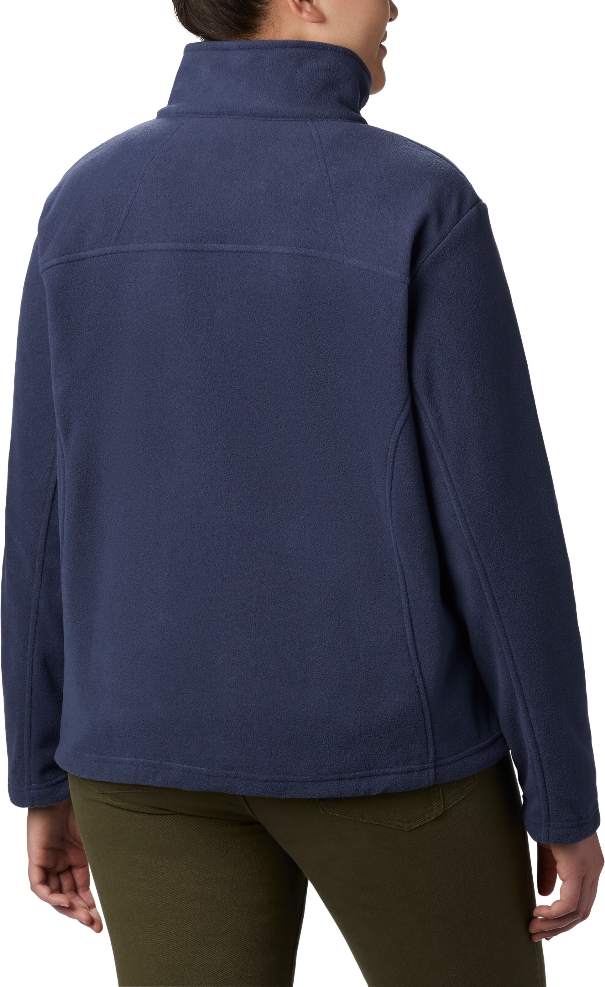Fleecejacke COLUMBIA "Fast Trek II Jacket", Damen, Gr. L (42/44), blau (dunkelblau), Fleece, Obermaterial: 100% Polyester, unifarben, Basic normal, hoch geschlossener Ausschnitt, abgesteppt, Jacken Fleecejacke, atmungsaktiv, wasserabweisend, windabweisend