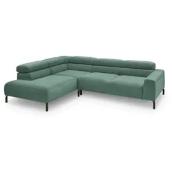 Portobello Ecksofa Livingston Cord Grün