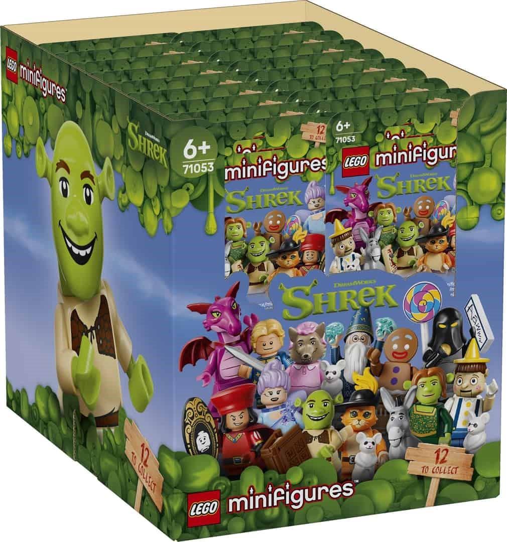 Figurinen 71053, Originalverpackung, 36 Minifiguren aus der Shrek-Reihe.