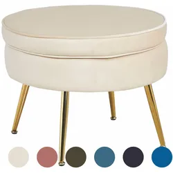 SalesFever »Arielle« Sitzpouf rund Rose