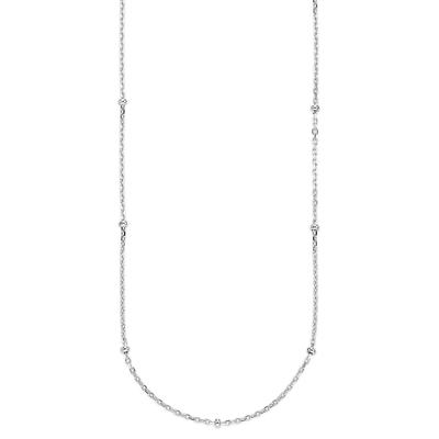 Silberkette "Schmuck Geschenk", silber (silberfarben), ANISTON JEWELRY & WATCHES, Halsketten, Damen, Silber 925 (Sterlingsilber), L: 45 B: 1mm, Silberkette, B:1mm