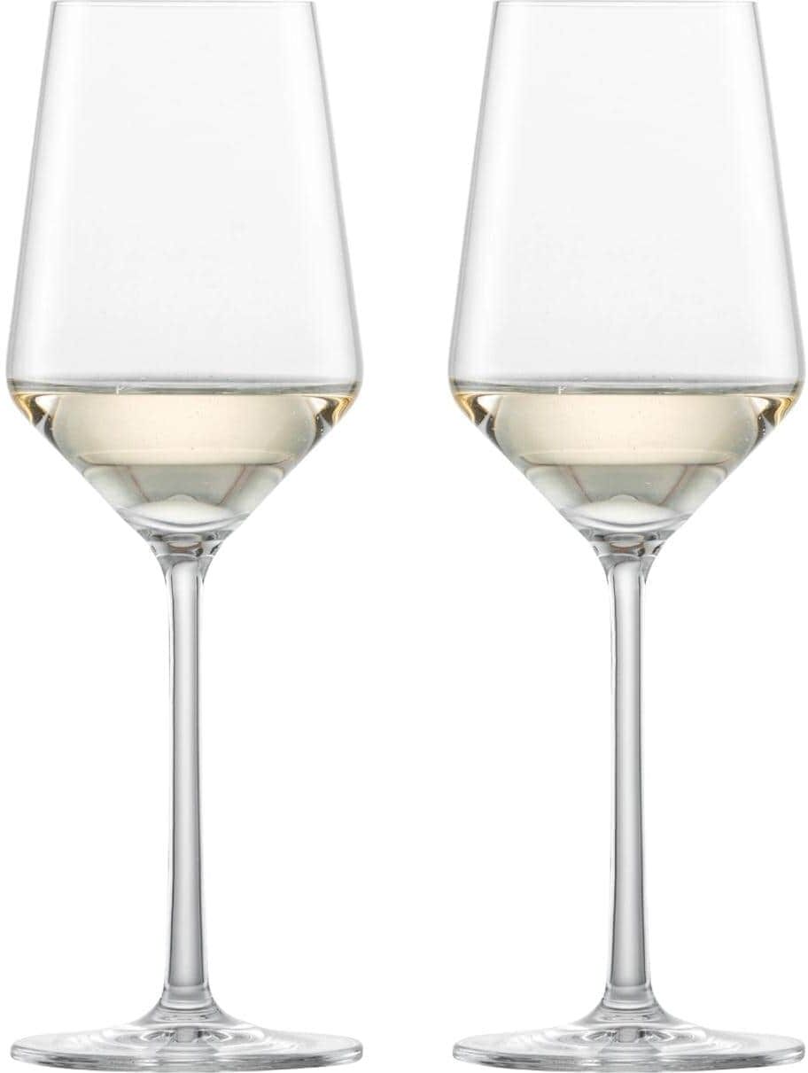 Weissweinglas SCHOTT-ZWIESEL "Riesling Pure 300 ml, 2 Stück", transparent, H:22cm, Glas, Trinkgefässe, Weissweinglas transparent 22cm, 300ml