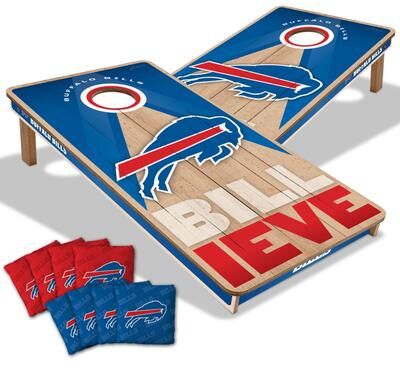 Skip's Garage Buffalo Bills NFL 2x4 Professional Cornhole Board Set