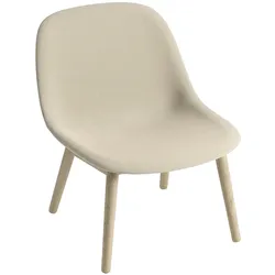 Muuto Fiber Lounge Chair, wood base, steelcut trio 236 / eiche natur