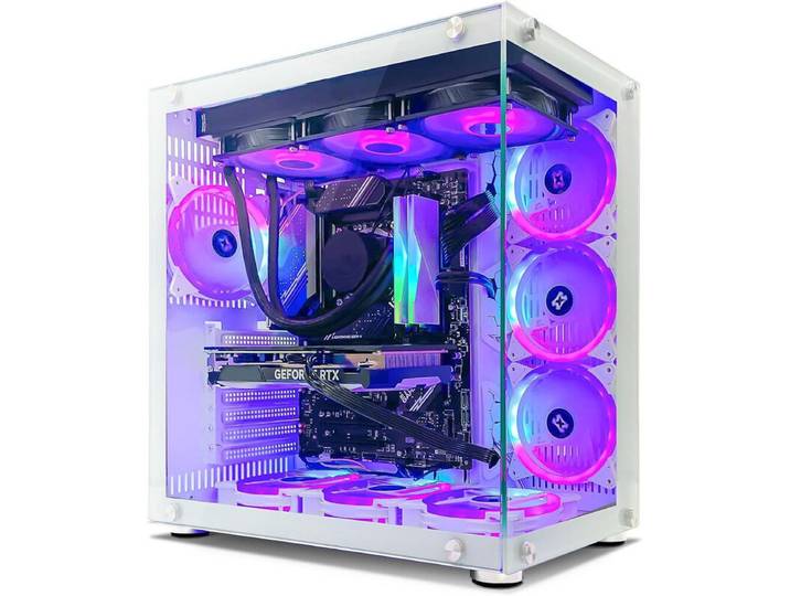 PC Gamer - Ordinateur de Bureau - Processeur Intel Core i7-12700KF - NVIDIA RTX 5060 Ti 8 Go - 32 Go RAM DDR4 - 1 To SSD - WiFi - Boîtier ARGB - Refroidissement Liquide - Windows 11 (Version d'Essai)