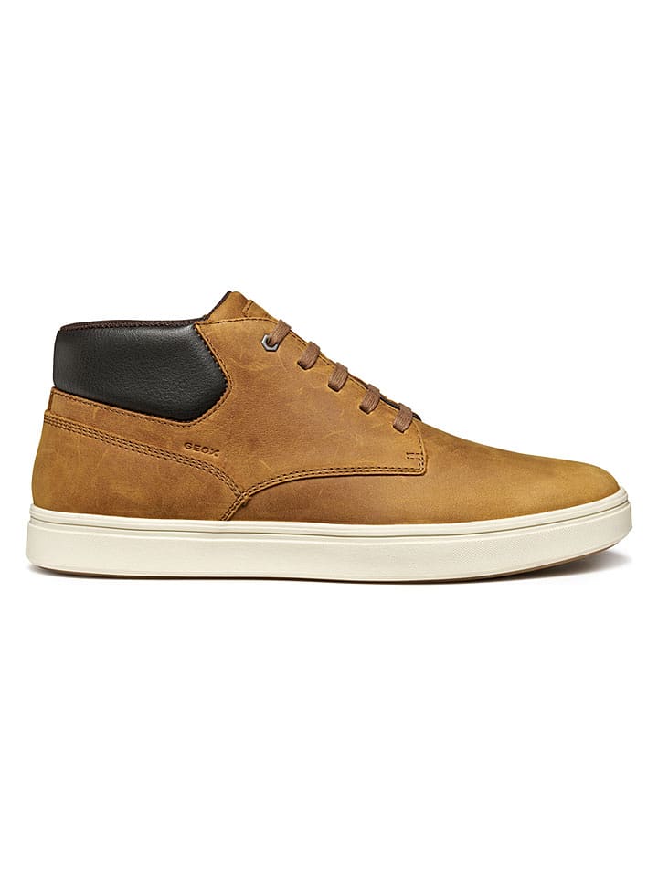 Geox Leder-Sneakers "Baltmoore" in Camel - 44