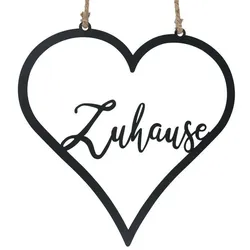 Dekohänger Zuhause schwarz