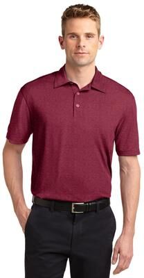 Sport-Tek ST660 Heather Contender Polo Shirt in Cardinal size 4XL   Polyester