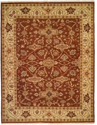 KALATY Soumak Brown/Ivory Hand-knotted Soumak Area Rug