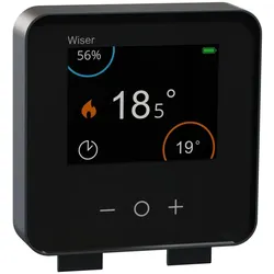 Schneider Electric CCTFR6401 Wiser, Raumthermostat mit Touch-Display, schwarz