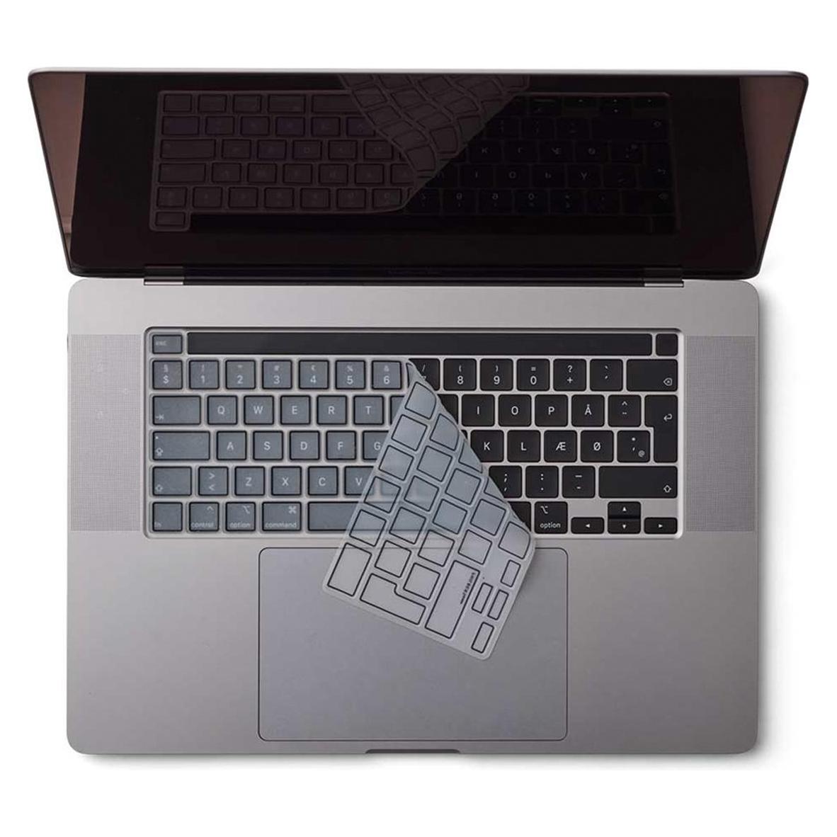 Philbert Design Philbert - Keyboard cover Europe MacBook Pro 13" M1-M2 2020/2022 and 16" 2019 - Transparent/Black (20-02-01)