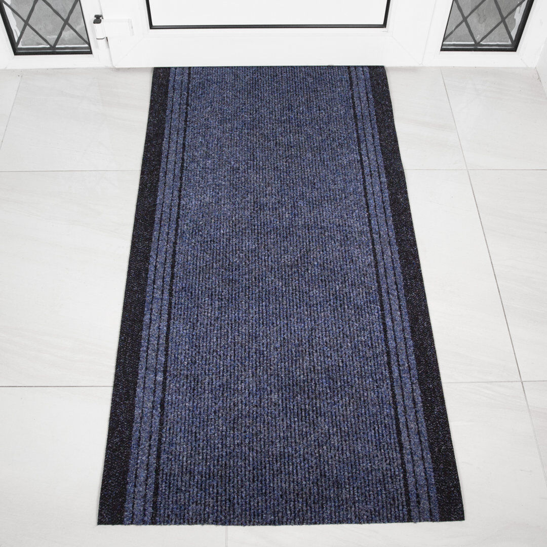 Marlow Home Co. Whitcomb Navy Rug Navy Runner 66 x 1219cm