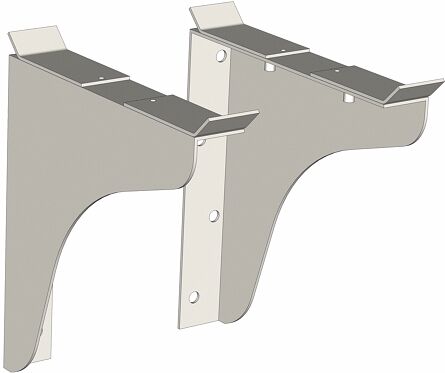 Consoles pour lavabo collectif PUBLICA GEBERIT 29800000 Blanc