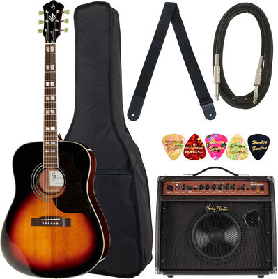 Harley Benton Custom Line Superior-E Bundle Vintage Sunburst Hochglanz
