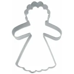Städter Ausstecher Lebkuchenfrau, Ausstechform, Plätzchenform, Keks, Plätzchen, Edelstahl, 9 cm, 041080