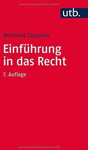 Reinhold Zippelius - Einführung in das Recht - Preis vom 11.10.2026 03:10:56 h