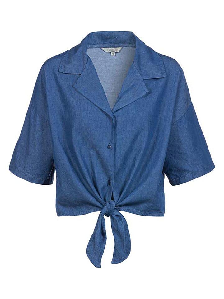Herrlicher Bluse "Elonie" in Blau - XS