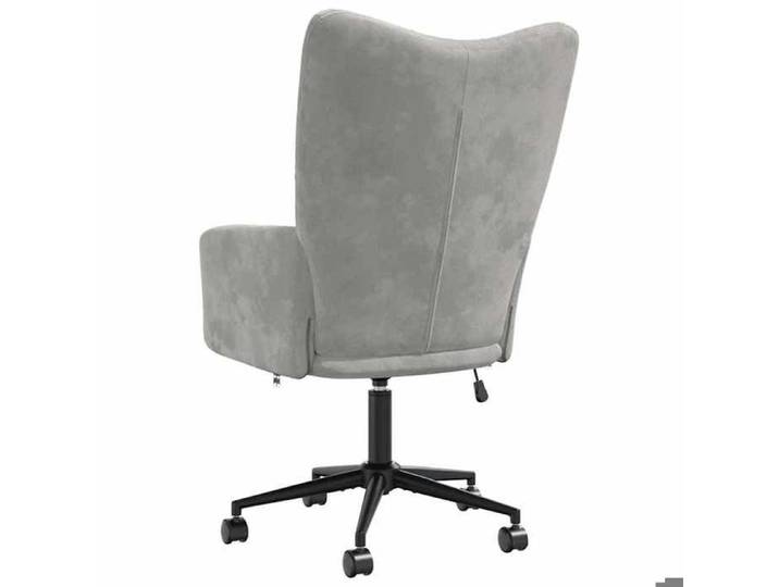 Maison Soldes Chaise de relaxation Chaise de Détente (1 PLACE) - Gris clair Velours - L61.5xP69xH102cm Moderne427784