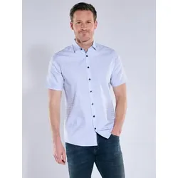 engbers Herren Hemd "My Favorite" Blau regular gemustert - 3XL