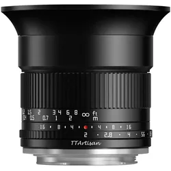 TTArtisan 10mm f2 für MFT (APS-C / DX), Objektiv, Schwarz