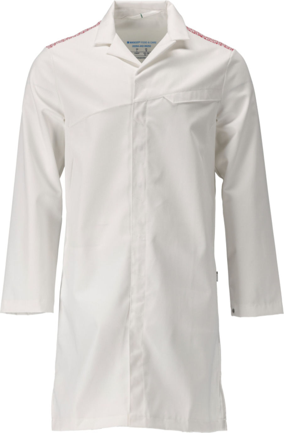 Mascot Kittel Größe 6XL weiss verkehrsrot (20354-442-06202-6XL)