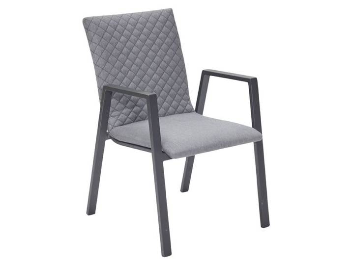 LC Garden Galomo Stapelsessel Aluminium/Sunbrella Dunkelgrau Hellgrau