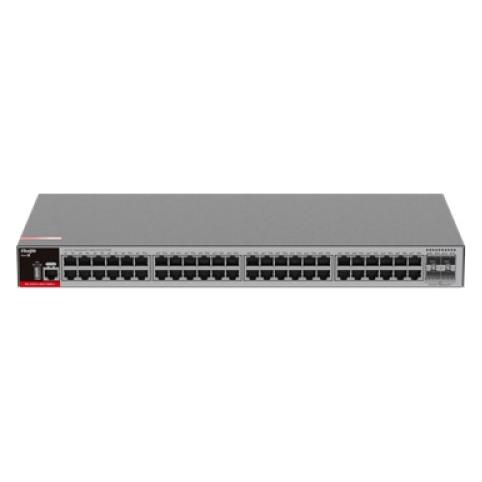 Ruijie 48 Ã 10/100/1000Base-T copper ports with auto-negotiation, 4 Ã 1GE/2.5GE SFP ports, 2 built-in fix (48 Ports) (RG-S2915-48GT4MS-L)