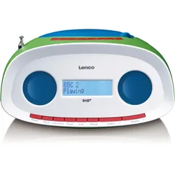 Lenco SCD-70 - Tragbares DAB+/FM- Radio CD/MP3-Player mit USB-Player - Mehrfarbig