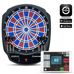 carromco Smartness Elektronik Dartscheibe Arcadia 4.0 2-Loch Abstand