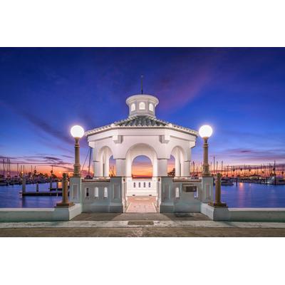 Fototapete PAPERMOON "CORPUS CHRISTI-HAFEN, TEXAS", bunt, B:3,5m L:2,6m, Vlies, Tapeten