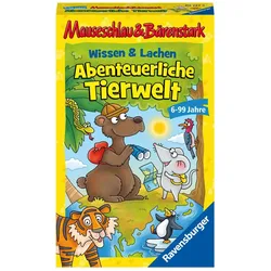 Ravensburger Mauseschlau & Bärenstark Wissen und Lachen - Abenteuerliche Tierwelt (Deutsch, 2 - 4 Spieler)