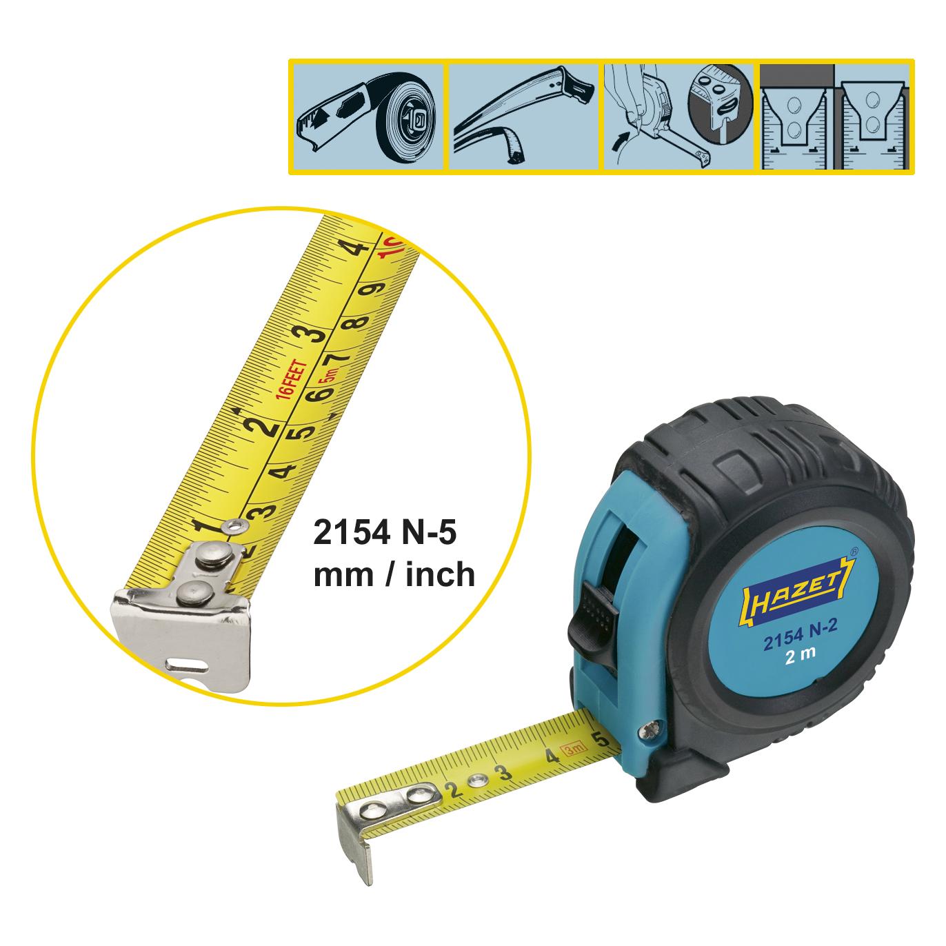 Hazet Rollband-Mass 2154N-5 (5 m) (2154N-5)