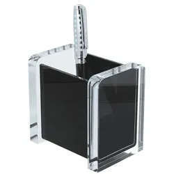 Wedo Stifteköcher »acryl exklusiv« schwarz, 9.4x9.4x6.5 cm