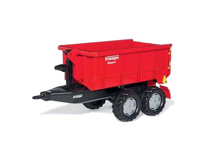 Rolly Toys 12 322 3 Toys rollyContainer Krampe (Hakenabroll-Kipper mit Absetzmulde, Zweiachsanhänger, für Kinder von 44265 Jahren) 123223, Red