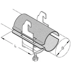 Dietzel, Kabelhalter, Langwanne 13-16mm Kst 4047