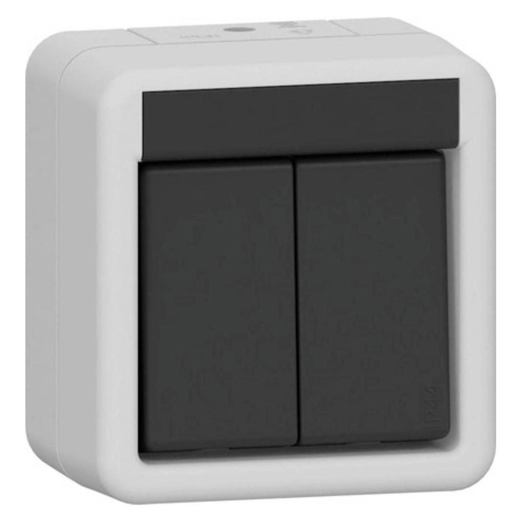 Gira Wippschalter Serien WG AP 310530 Grau (310530)