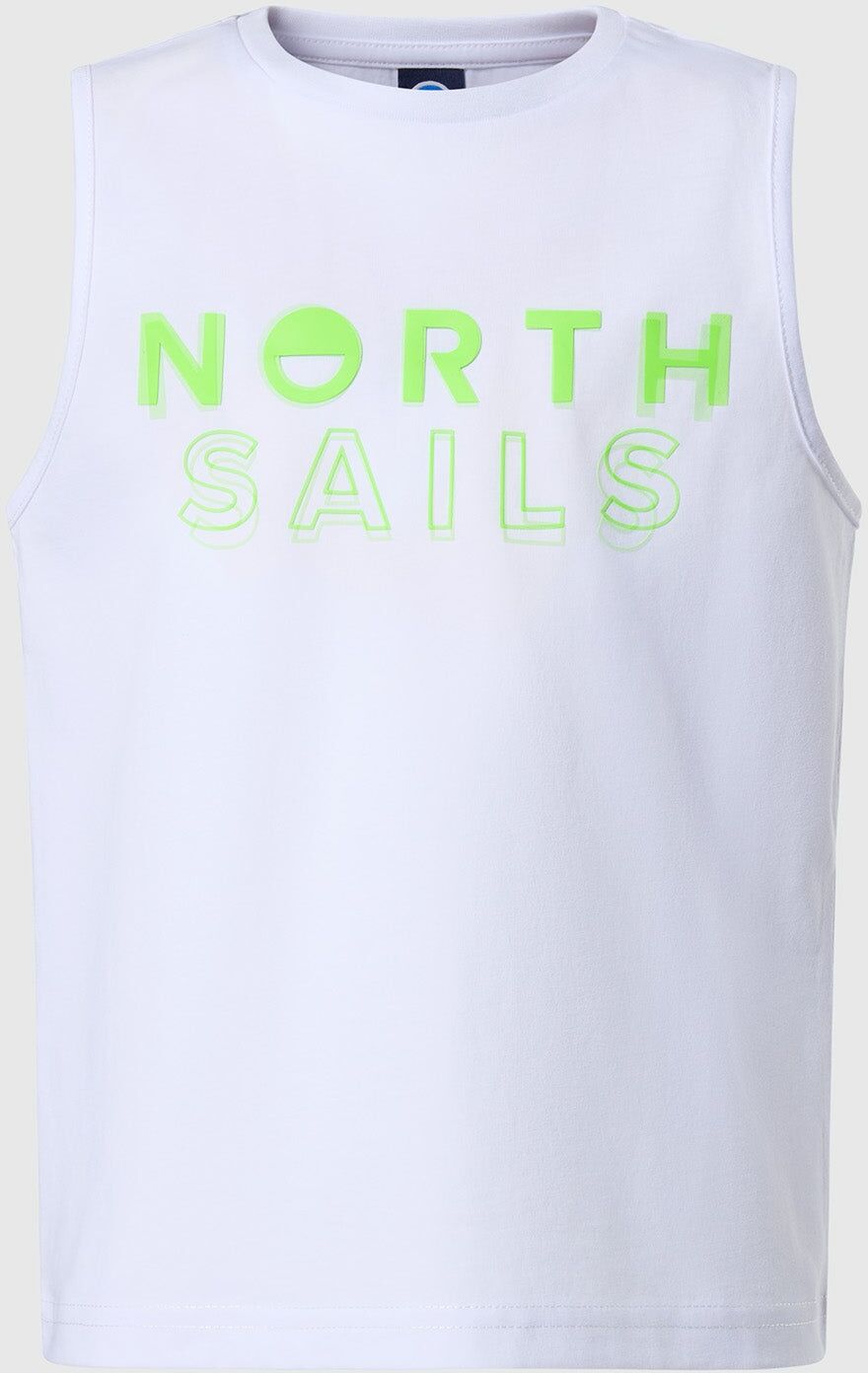 Canotta con stampa North Sails White 4