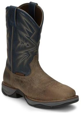 "Tony Lama Bartlett 11"" WP Square Steel Toe - Mens 11 Grey Boot D"