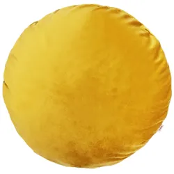 KISSENHÜLLE Rund Samt&Sonders curry-senf 60 cm Ø