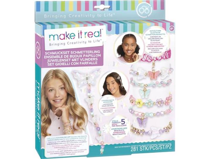 Lansay - Make It Real Sieraden Vlinders - Sieradenset - Vanaf 8 Jaar