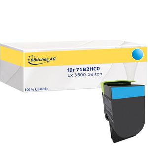 kompatibel für Lexmark 71B2HC0 3500 Seiten cyan