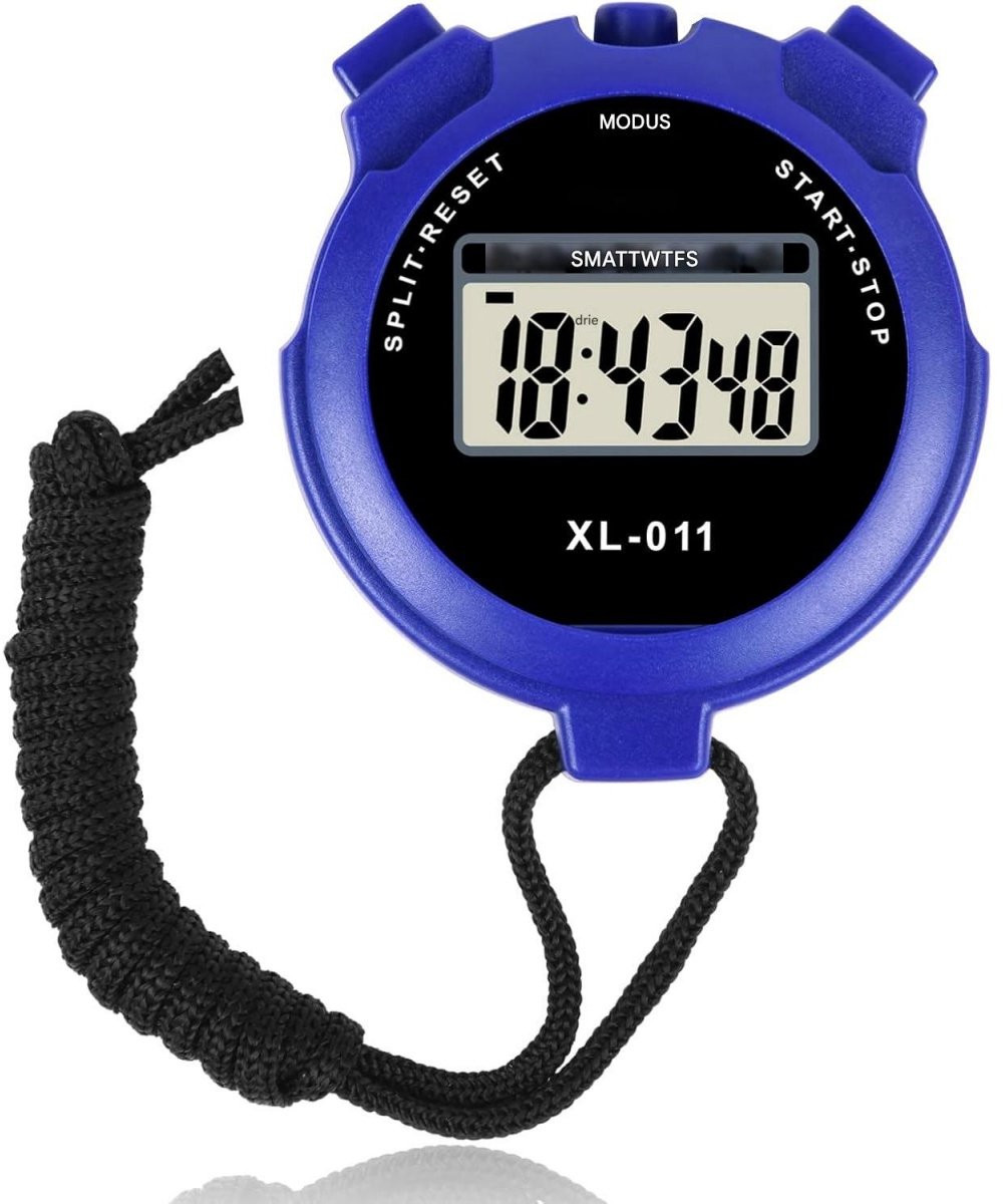 GelldG Digitale sporttimer met groot display, stopwatch, wekker en kalender