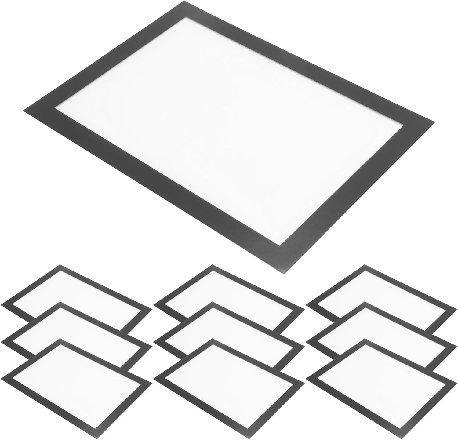 Set van 10 A5 Magnetische Diamond Art Lijsten - Zelfklevende Fotolijsten voor Diamond Painting - Zwart