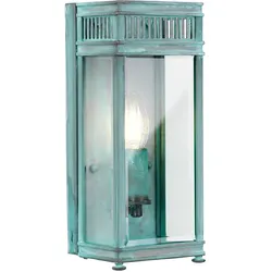 Elstead Elstead Lighting Wegeleuchte Holborn E14 40W IP44 Messing, klares Glas; patina L:11cm B:13cm Ø13cm dimmbar IP44 HL7-S-VDG