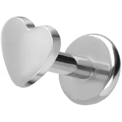 Titan Labret mit Push Fit HERZ