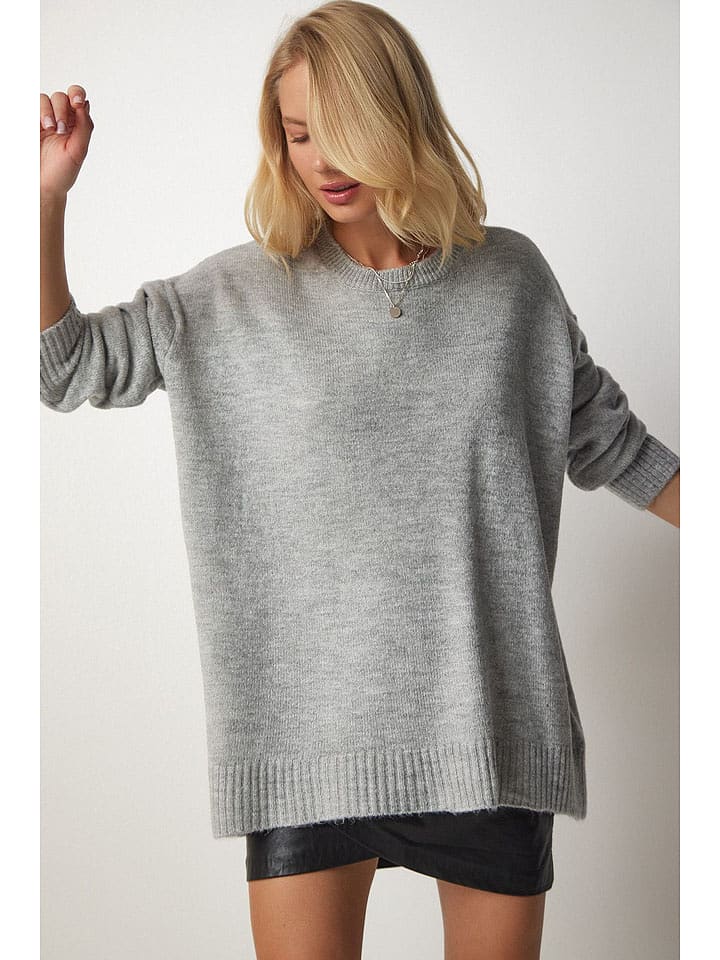 Happiness Istanbul Pullover in Grau - onesize