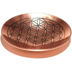 Copper Offer / Smudge Plate - Flower of Life